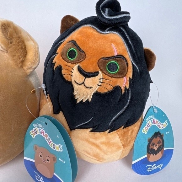 Squishmallows Disney Lion King Scar Nala Simba Squishmallow 7” - 8” Set … - Picture 3 of 8